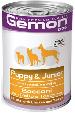 Gemon Dog Konzerv Junior Pulyka és Csirke 415g