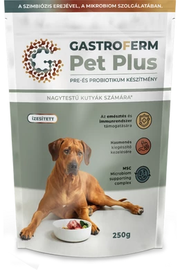 GastroFerm Pet Plus - Nagytestű Kutyák Számára - Prebiotikum és Probiotikum - 250g