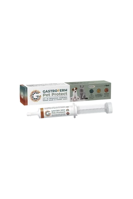 GastroFerm Pet Protect - Kistestű Kutyák és Macskák Számára - Prebiotikum és Probiotikum - 15ml