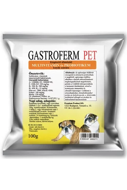 GastroFerm Pet Kutya - Multivitamin és Probiotikum - 100g