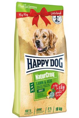 Happy Dog Natur - Croq Lamm/Reis - Bárány &amp; Rizs - 15+3kg