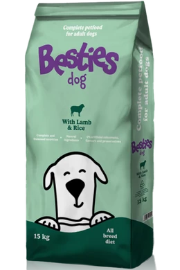 Besties Dog Bárány és Rizs 15kg