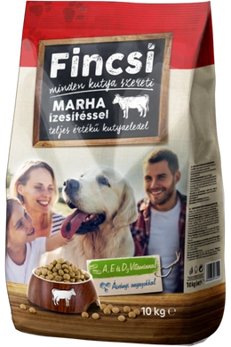 Fincsi Dog Száraztáp Marha Izesítéssel 10kg