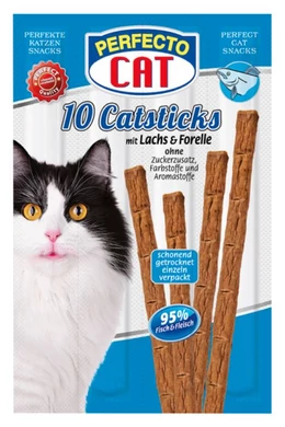 Perfecto Cat Sticks Lazac és Pisztráng 10×50g