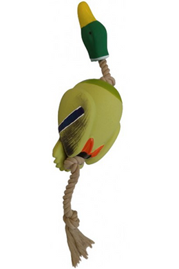 Tatrapet Toy - Latex Kacsa Kötéljátékkal 43cm