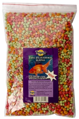 Trópus - Tavihaltáp Medium Golyós - 1l - vödrös