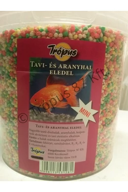 Trópus - Tavi és Aranyhaltáp Mini Sülyedős - 1000ml - vödrös 400g