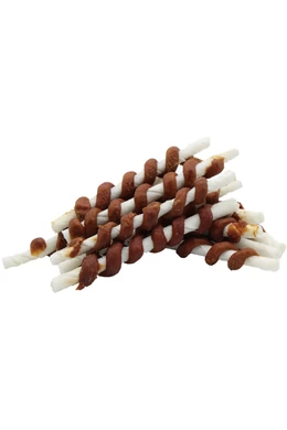 UniqPets Kutya Jutalomfalat RAWHIDE Nyúlhússal Tekert Nyersbőr Rúd 500g