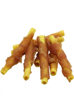 UniqPets Kutya Jutalomfalat MEATY Nyúl Édesburgonya Csövekkel Tekerve 500g