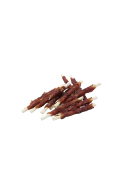 UniqPets Dog Snack - Duck Wraps Rawhide Sticks - Kacsahússal Tekert Nyersbőr Rágórúd – 500g