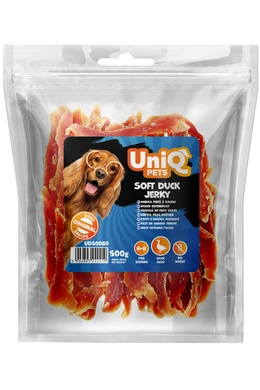 UniqPets Dog Snack MEATY - Soft Duck Jerky - Puha Kacsahús Filé - 500g