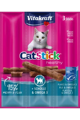 Vitakraft Cat Stick Mini Lepényhal &amp;amp; Omega 3 3×6g