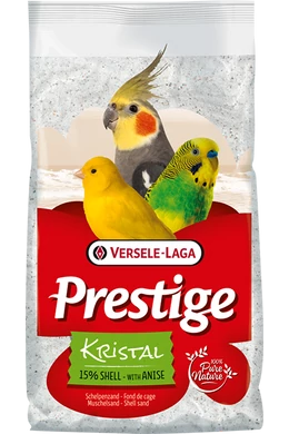 Prestige Kristal Shell Sand - White - Madárhomok Kagyló Őrleménnyel - 25kg