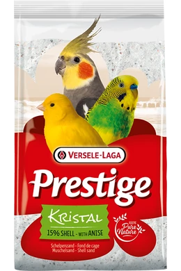 Prestige Kristal Shell Sand - White - Madárhomok Kagyló Őrleménnyel - 5kg
