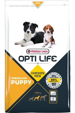 Opti Life Puppy Medium Chicken &amp;amp; Rice - Csirkés - 2,5kg