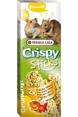 Versele-Laga Crispy Sticks Hamsters-Rats Popcorn &amp; Honey - Duplarúd Hörcsög és Patkány Popcorn, Méz