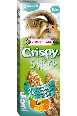 Versele-Laga Crispy Sticks Hamsters-Squirrels Exotic Fruit - Duplarúd Mókus, Hörcsög Gyümölcsös