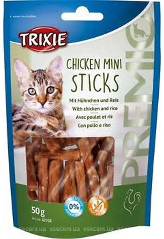Trixie Macskanasi Premio Mini Stick 50g Csirke/Rizs