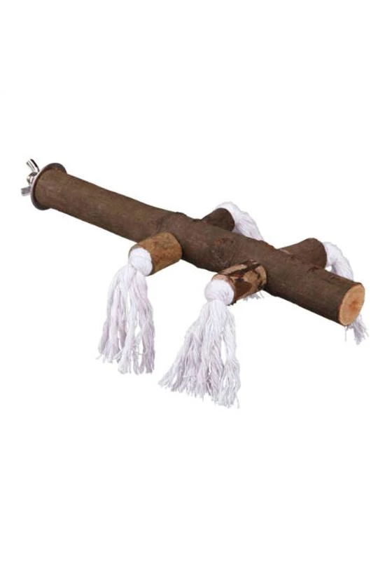 Trixie Perch with Rope - ülőrúd kötéllel (kéreg fa) díszmadarak részére (25cm)