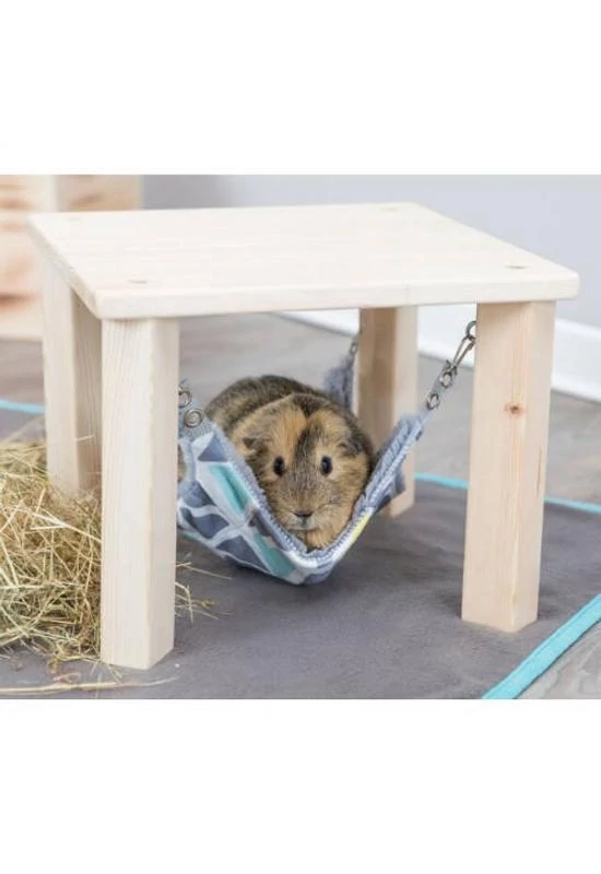 Trixie Sunny shelter/platform with hammock - fekhely (szürke, színes) tengerimalac és nyulak részére