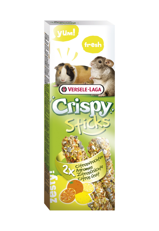 Versele-Laga Crispy Sticks Guinea Pigs-Chinchillas Citrus Fruit - Duplarúd Tengerimalac, Csincsilla