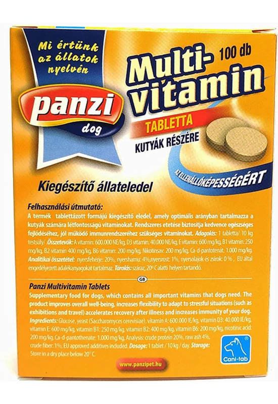 Panzi Vitamin Kutyának Multivitamin