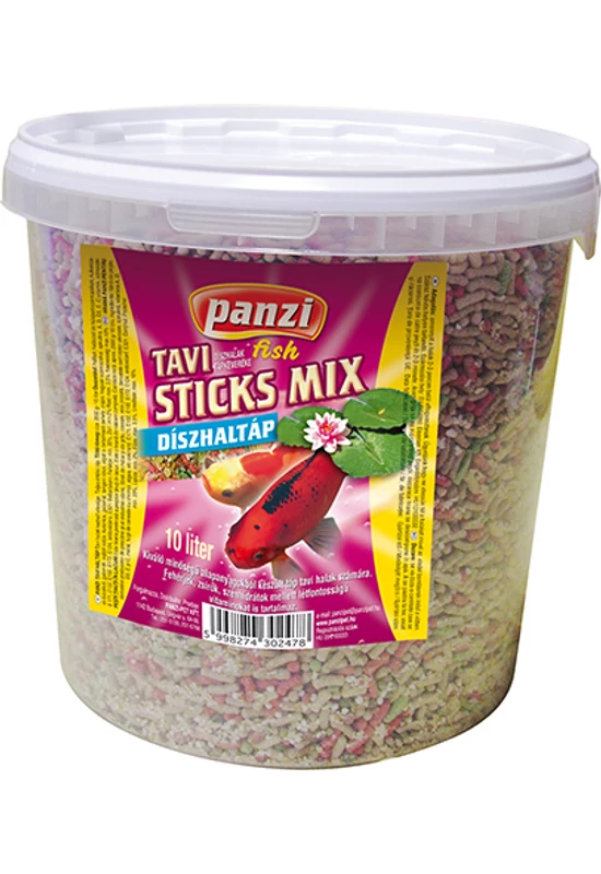Panzi Tavi Haltáp Sticks Mix Vödrös 10l