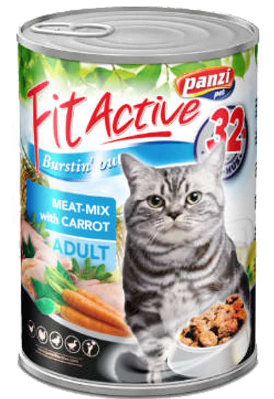 FitActive Cat - Konzerv - Meat-Mix 415g
