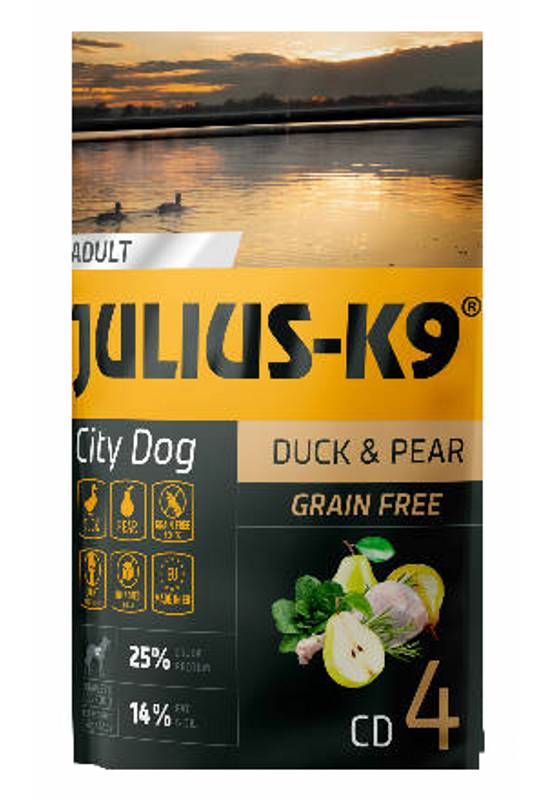 Julius-K9 - Száraztáp - Adult Kacsahús Körtével 340g