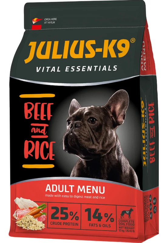 Julius-K9 - Adult Vital Essentials Marhahús és Rizs 12kg