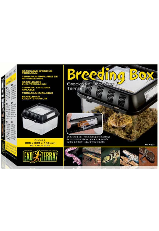 Exo Terra Breeding Box / Stackable Breeding Terrarium 20,5×20,5×14cm Small