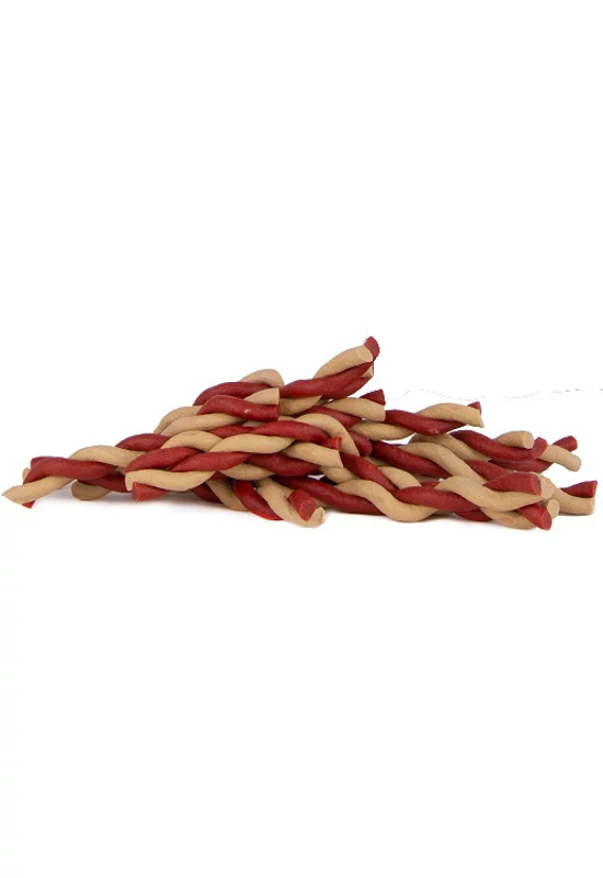 Fine Dog Csavart Sonkás Stick Vaníliával 12cm 50db/csomag
