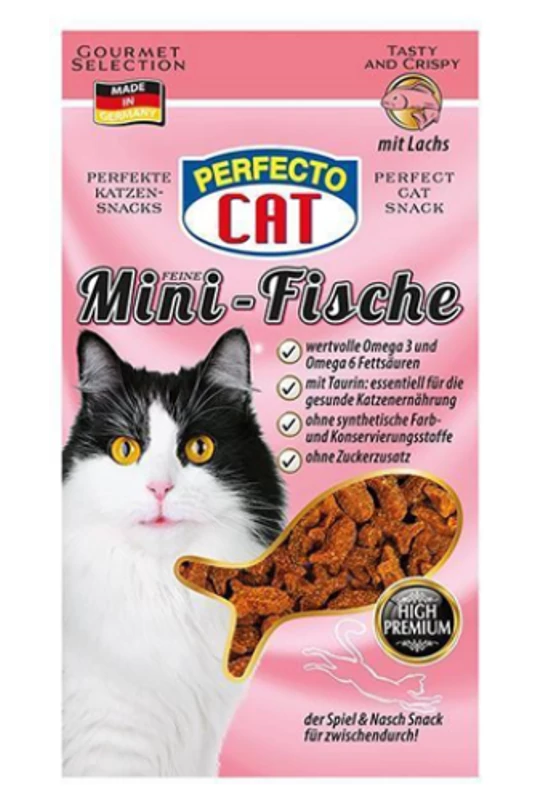 Perfecto Cat Feine Mini Snack Lazac 50g