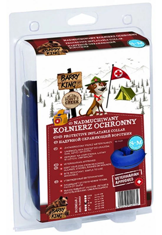 Barry King - Egészségügyi felfújható gallér 32-40cm - S-M