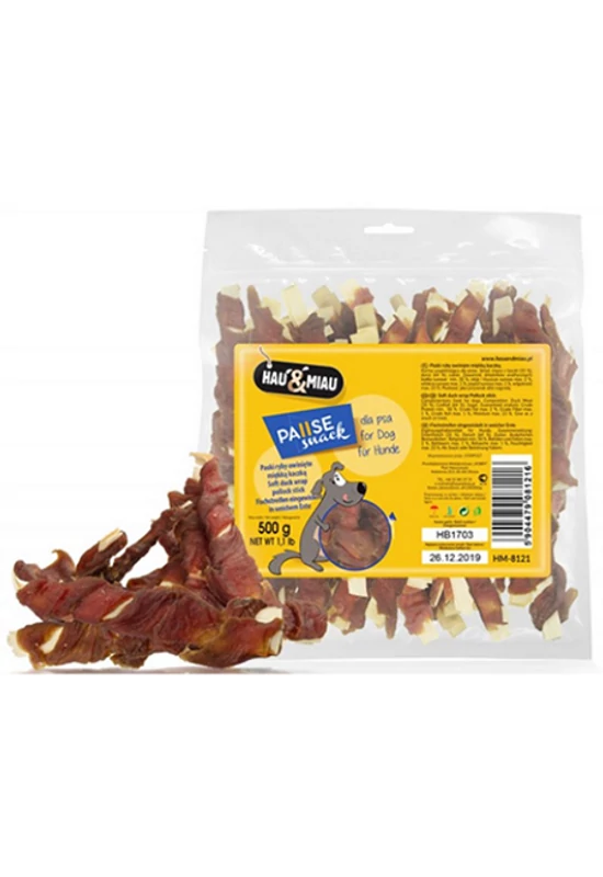 Hau Miau Snack - Tőkehal Kacsahúsba Tekerve - 500g