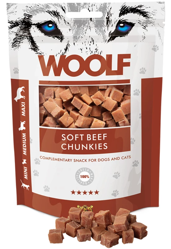 Woolf Marhahús Kockák 100g