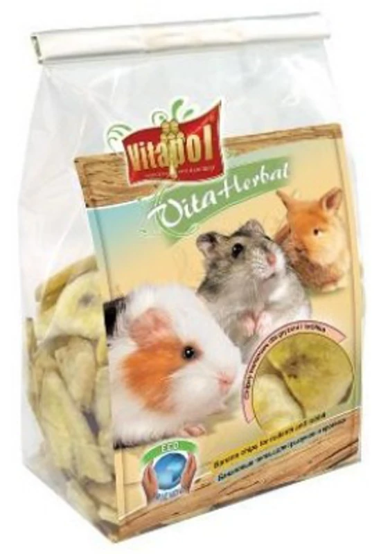 Vitapol Rágcsáló Nasi Herbal Banán Chips 150g