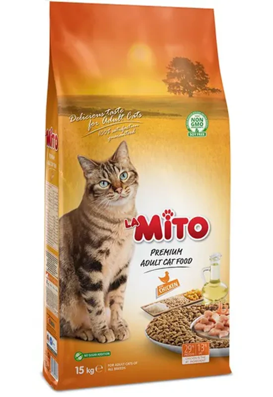 Mito Premium Adult Cat - Csirke és Tengerirák - 15kg