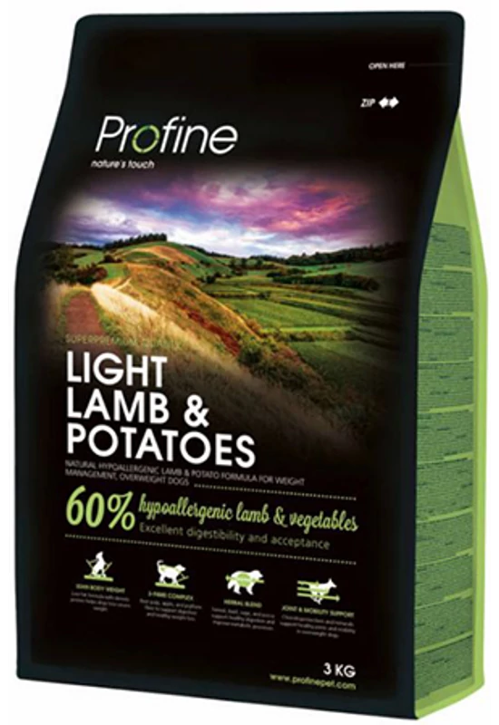 Profine Light Bárány&Burgonya 25/9 Száraztáp 3kg
