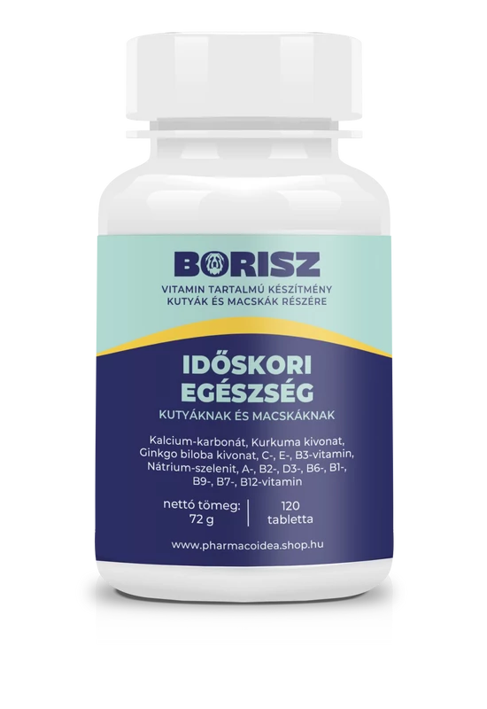 Borisz Vitamin - Időskori Egészség Kutyáknak - 120db tabletta/doboz