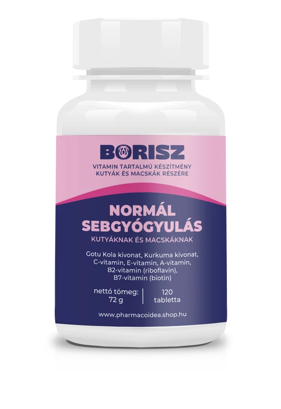 Borisz Vitamin - Normál Sebgyógyulás Kutyáknak - 120db tabletta/doboz