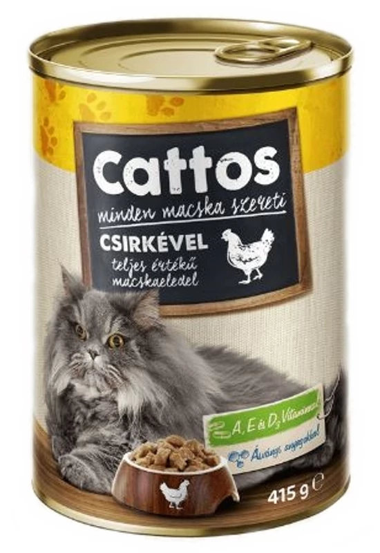 Cattos - Macskakonzerv Csirke 415g