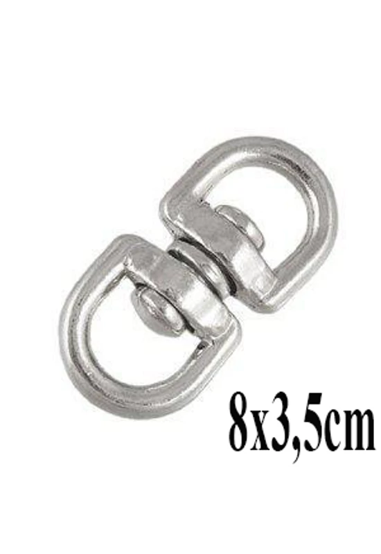 Karabiner Forgókarika 8×3,5cm - Nagy
