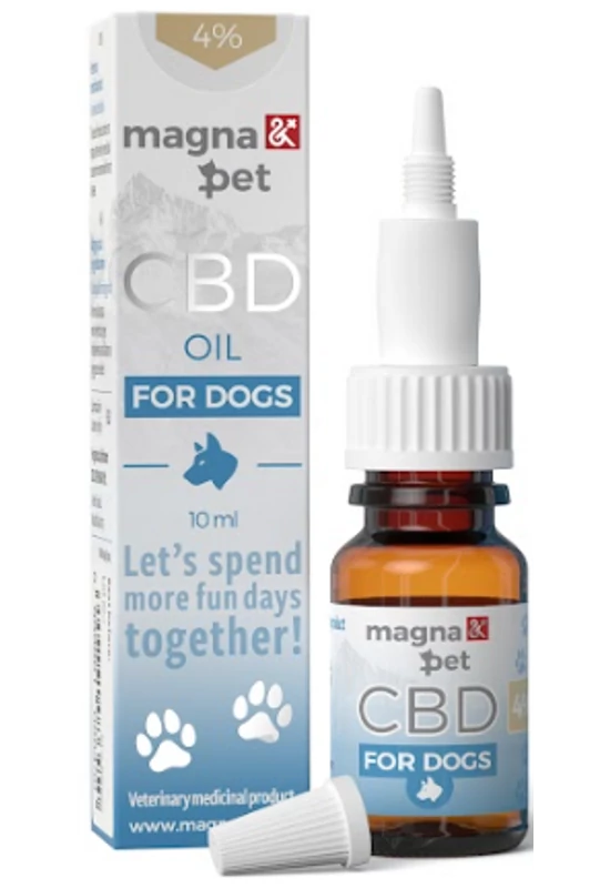 MagnaPet Kutyáknak CBD Olaj 4% / 10ml - Természetes Megoldás