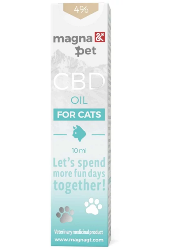 MagnaPet Macskáknak CBD Olaj 4% / 10ml - Természetes Megoldás
