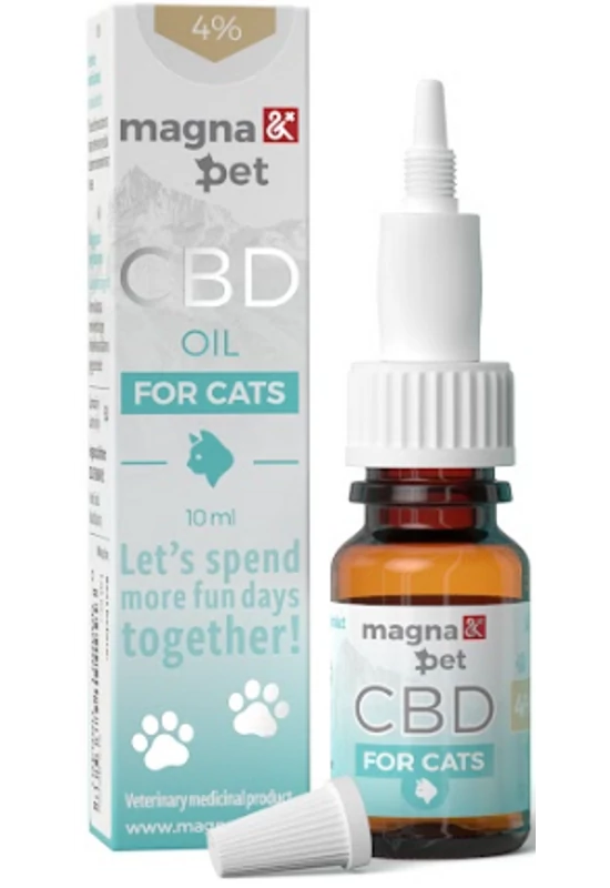 MagnaPet Macskáknak CBD Olaj 4% / 10ml - Természetes Megoldás