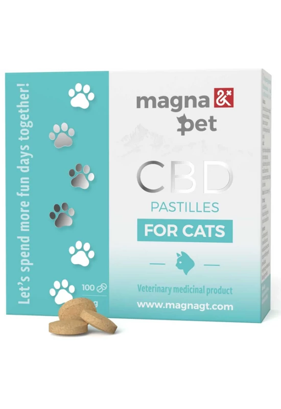 MagnaPet Macskáknak CBD Tabletta 100db/doboz - Nyugalom és Egészség