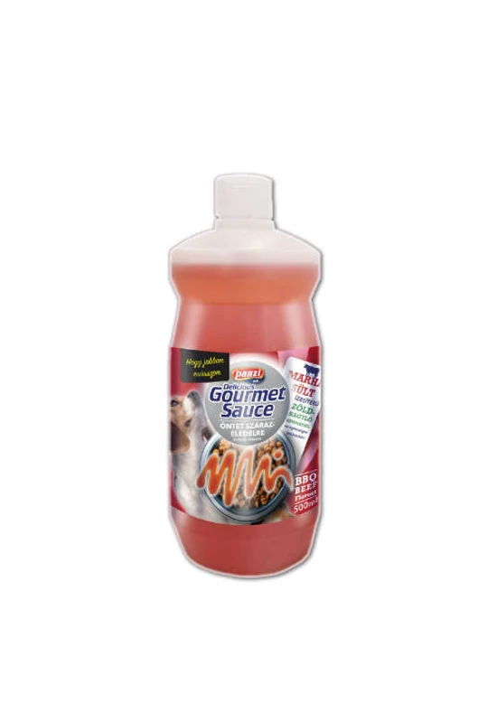 Panzi Gourmet Sauce Öntet Szárazeledelre - Marhás ízesítés, Zöldkagyló Kivonattal 500ml