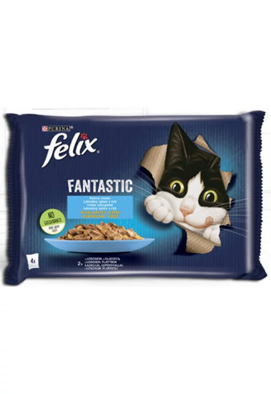 Felix Fantastic Aszpikban Halas Válogatás - Lazac, Pisztráng - 4×85g