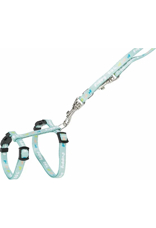 Trixie Junior Menta Hám Pórázzal 10mmx27-45cm